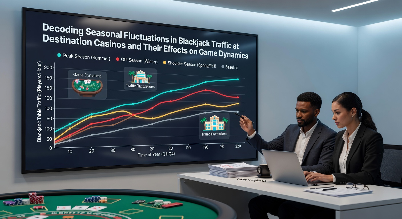Busy blackjack tables at a destination casino during peak tourist season with players and dealers engaged in gameplay