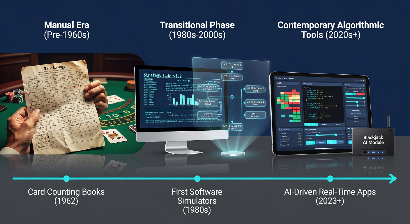 Casino control room displaying algorithmic blackjack monitoring dashboards with real-time probability graphs and player tracking metrics